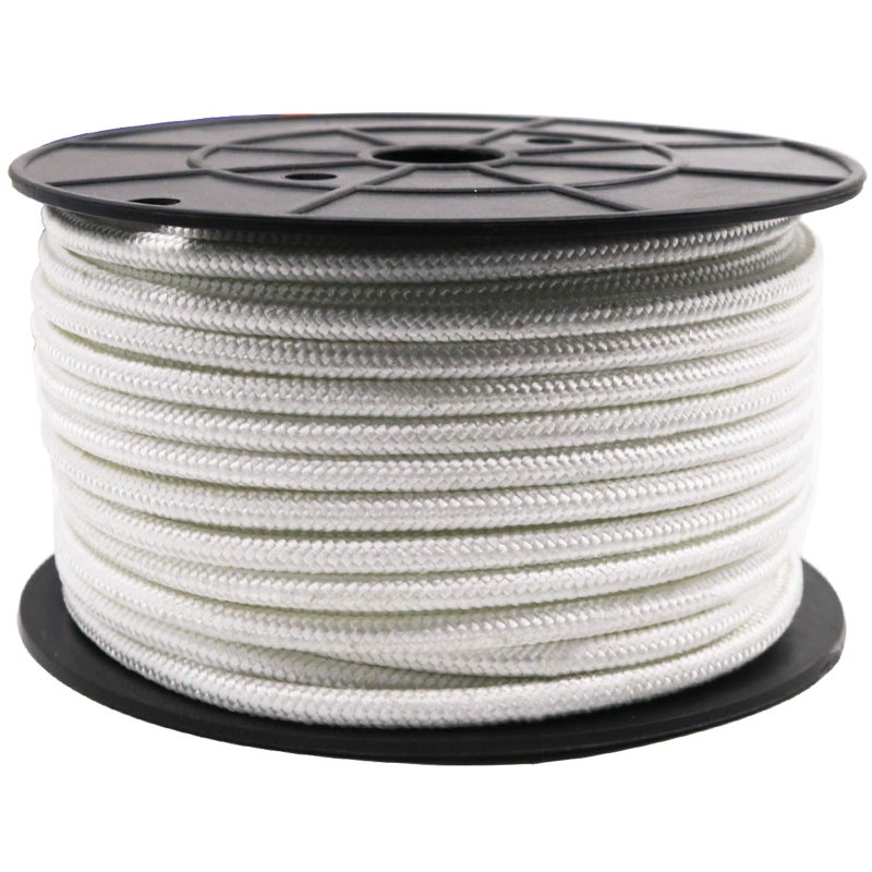 Amgate Wire Center Flagpole Rope 1/4" x 100 feet - Braided Polyester Line with Steel Center Marine Grade Flag Pole Halyard Rope - Image 1